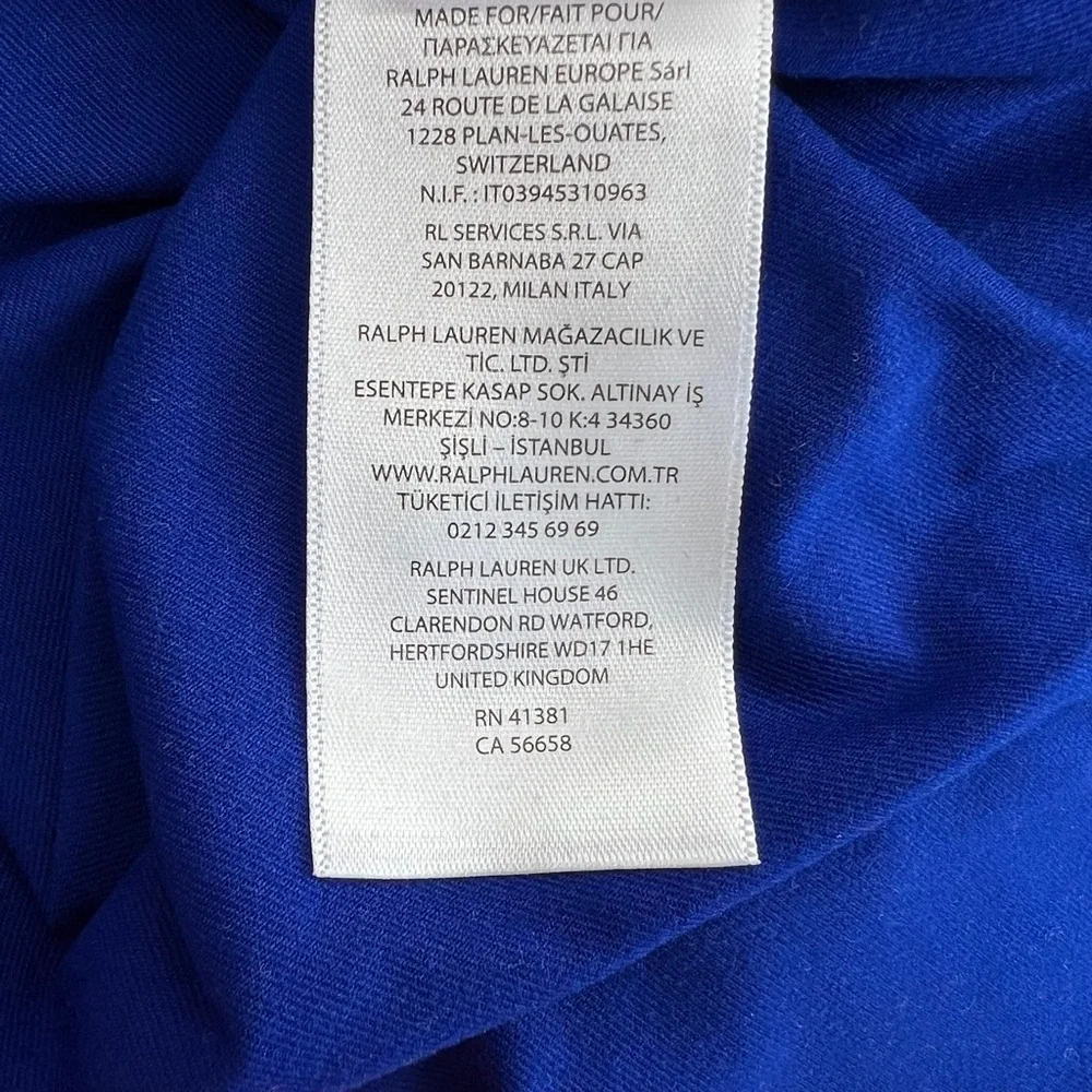 Polo Golf Ralph Lauren Sz XXL Blue‎ 1/4 Zip Wicking Lightweight Raglan Slv Shirt